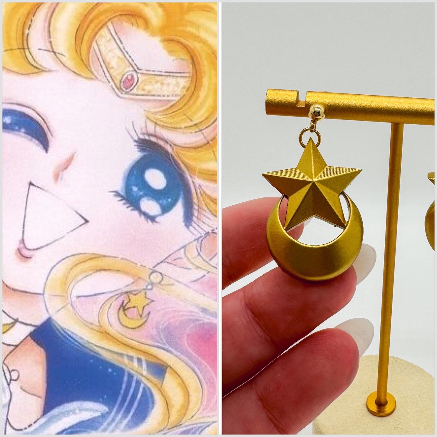 Cristal Sailor moon earrings