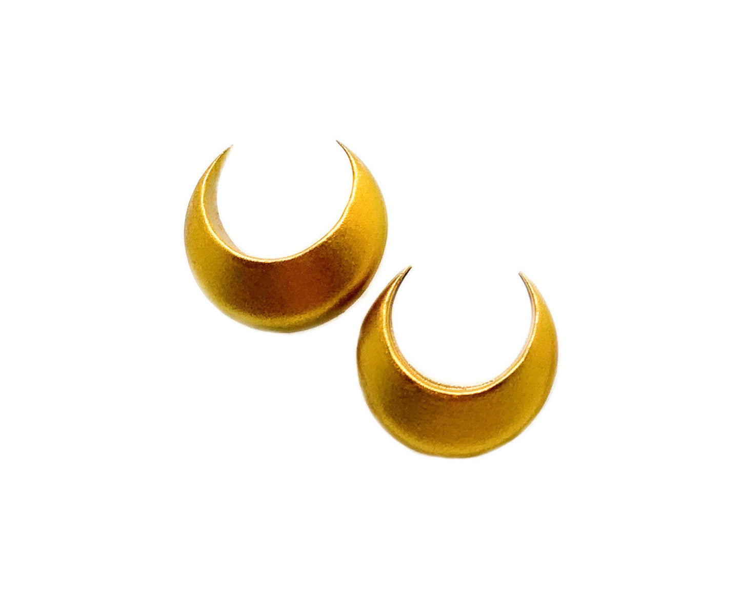 Moon crescent Super S earrings